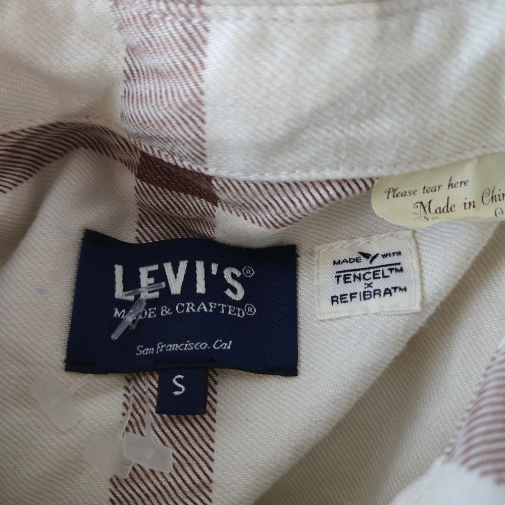 Levis Made & Crafted Winter Kaftan Plaid Tiered Maxi Dress Small Boho Cottage - Picture 6 of 11